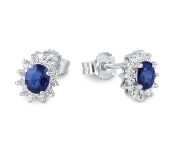 Orecchini Demetra Donna Diana in Oro Zaffiro blu 0.90 Ct 9K.129.Z.090.024.W - 9K.129.Z.090.024.W